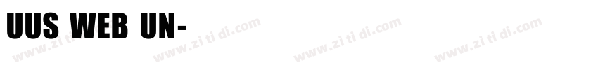 UUS WEB UN字体转换